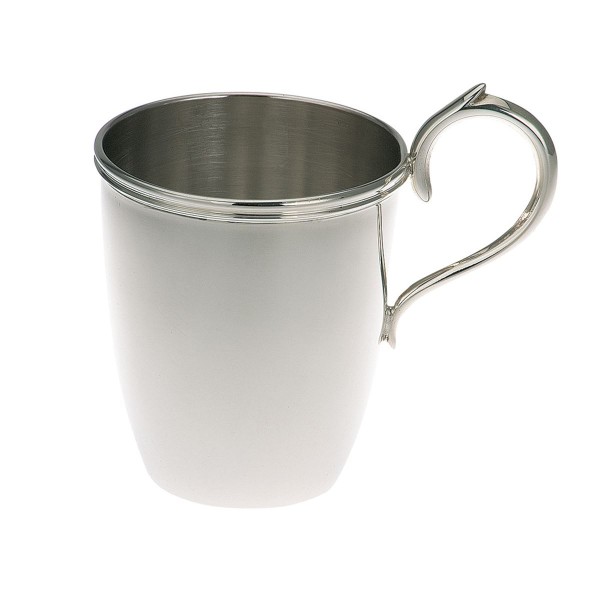 H.Bauer jun. Kinderbecher 5.5 cm glatt poliert Höhe 6 cm - Art.-Nr. 4256 versilberter