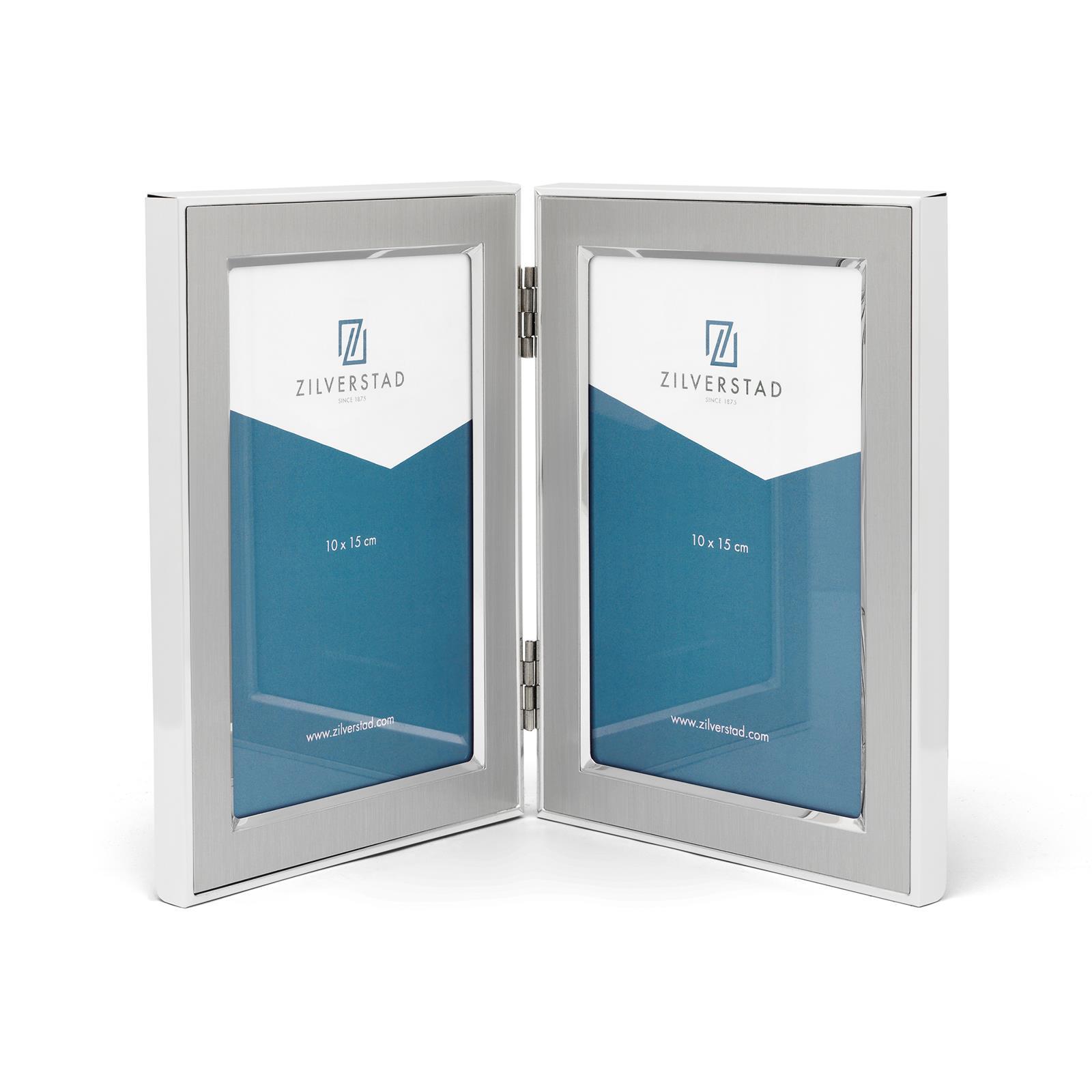 Doppel-Bilderrahmen 'Wunderbare Patentante' - Rosa Holzrahmen