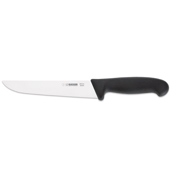 Giesser langes Schlachtmesser 18 cm mit breiter Messerklinge schwarz - Art.-Nr. 4025 18