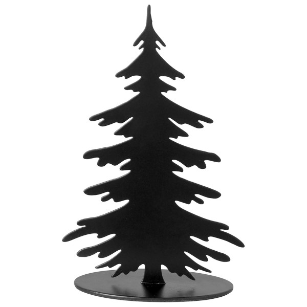 Fink Deko-Tannenbaum 15 cm schwarz pulverbeschichtet Dekobaum zum Aufstellen - Art.-Nr. 151193