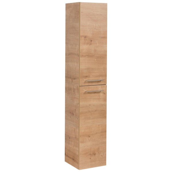 Fackelmann schmaler 2-türiger Hochschrank 160 cm hoch B.Perfekt helle Eiche