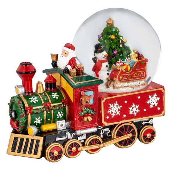 Spieluhr Weihnachten Zug mit "Santa Claus is coming to town" Melodie - Art.-Nr. 6399