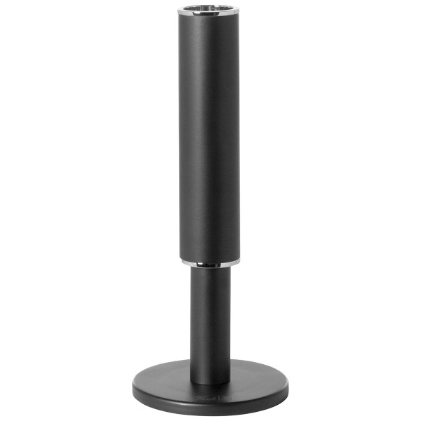 Fink edler schwarzer Kerzenhalter 24 cm für Stabkerzen matt pulverbeschichtet - Art.-Nr. 140246
