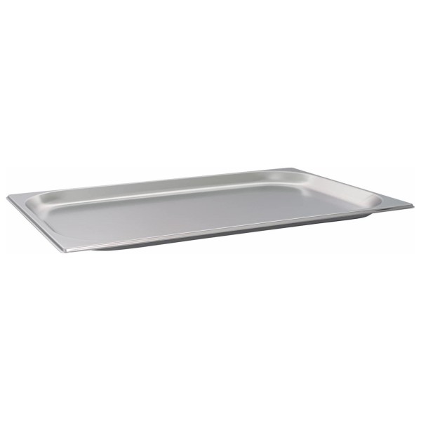 Schneider Gastronorm-Behälter GN 1/1 Edelstahl ungelocht & stapelbar 2 cm tief