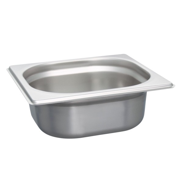 Schneider Gastronorm-Behälter GN 1/6 Edelstahl ungelocht & stapelbar 6,5 cm tief