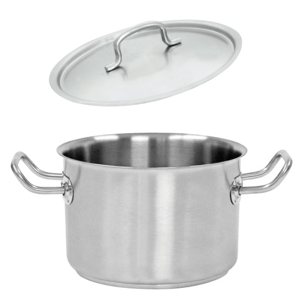 Schneider Fleischtopf 24 cm Induktion 6,6 Liter 18/10 Edelstahl Topf mit Deckel
