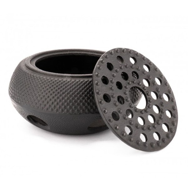 runder schwarzer gusseiserner Teewärmer Jang Ø ca. 14 cm | MM-ComSale