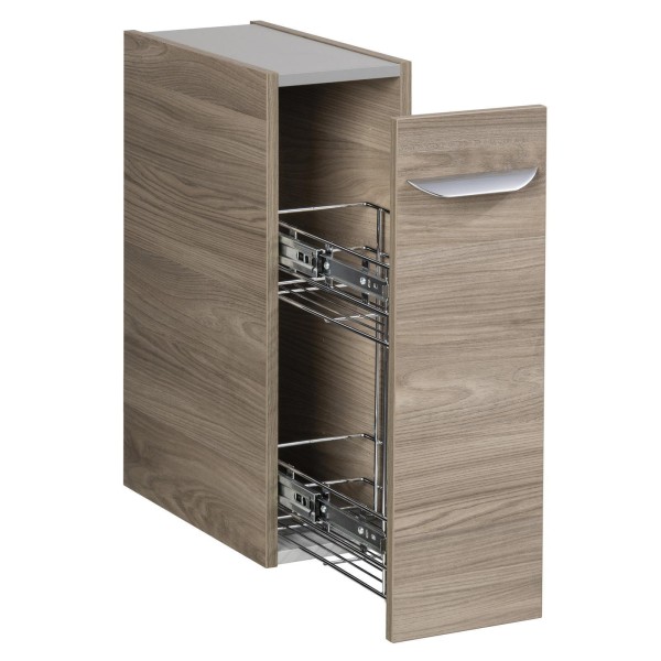 Fackelmann schmaler Bad Unterschrank 20 cm Apothekerauszug Luxor braun - Bild 1