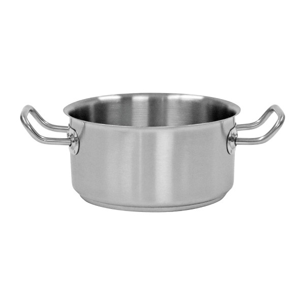 Schneider Gastro Bratentopf 1,6 Liter 18/10 Edelstahl Induktionstopf Ø 16 cm mit Sandwichboden