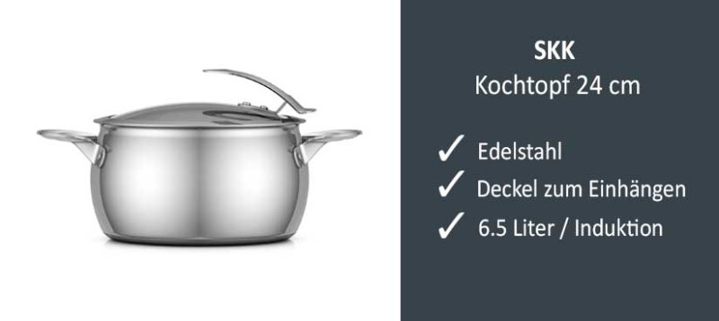 Kochtopf Mit Glasdeckel, 24 Cm, Für Alle Herdarten Inklusive Induktion