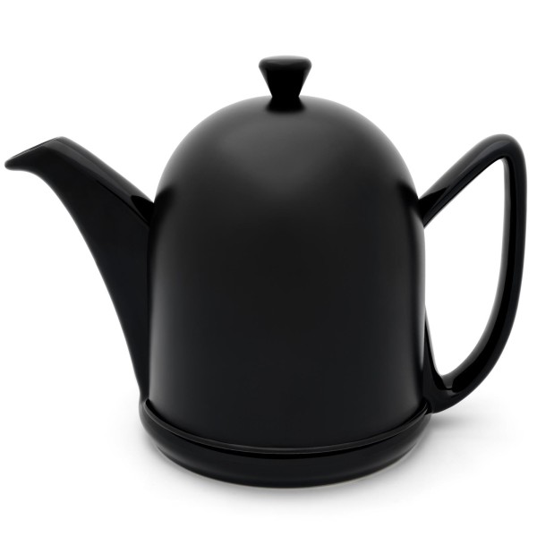 Bredemeijer kleine schwarze keramische Teekanne 1.0 Liter Steingut