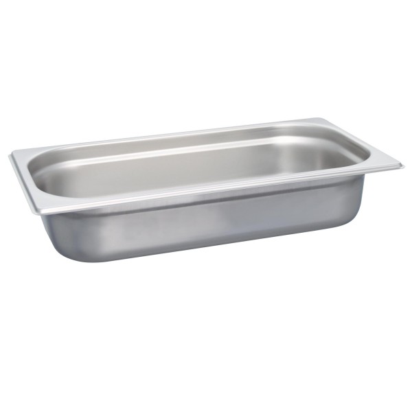 Schneider Gastronorm-Behälter GN 1/3 Edelstahl ungelocht & stapelbar 6,5 cm tief