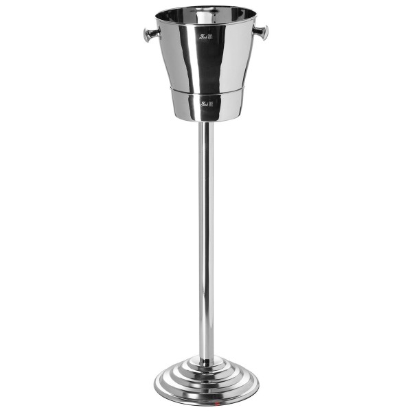 Fink Edelstahl Flaschenkühler mit Ständer 82 cm 2-tlg. Set einwandig für 1-2 Flaschen - Art.-Nr. 154051