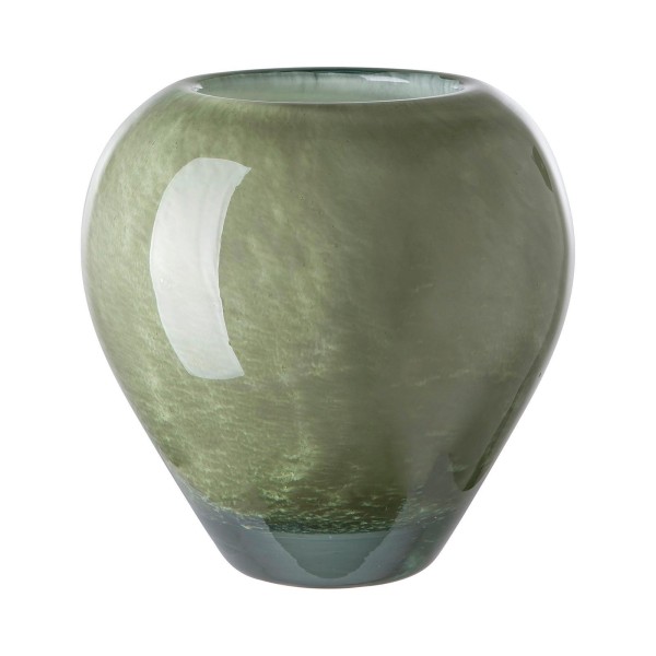 Fink grüne Glasvase 14x14 cm kleine Kugel-Blumenvase aus Glas - Art.-Nr. 115380