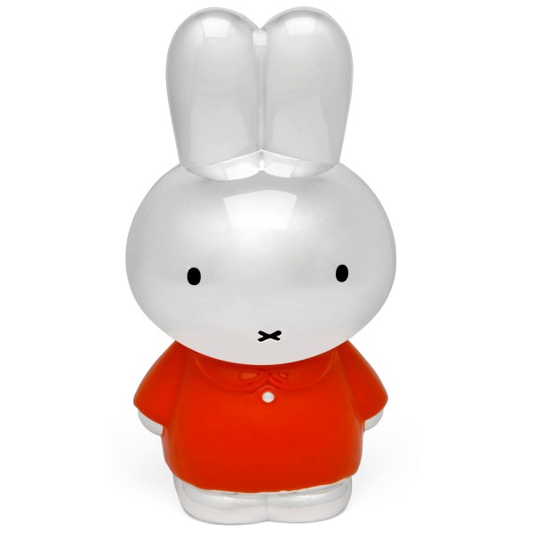 kleine versilbert rote Kinder Spardose Motiv Hase