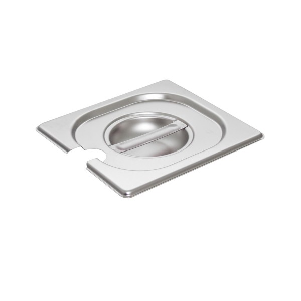 Schneider GN Edelstahl Deckel mit Löffelaussparung für 1/6 Gastronorm-Behälter
