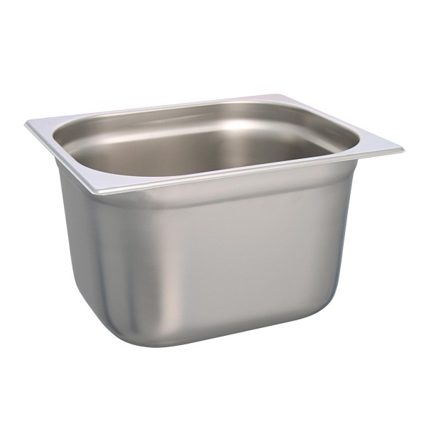 Schneider Gastronorm-Behälter GN 1/2 Edelstahl ungelocht & stapelbar 20 cm tief