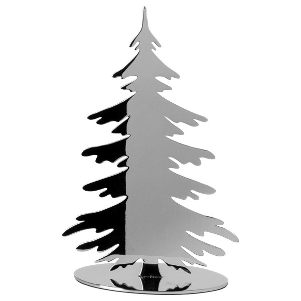Fink Edelstahl Deko-Tannenbaum 15 cm silbern glänzender Dekobaum zum Aufstellen - Art.-Nr. 151192