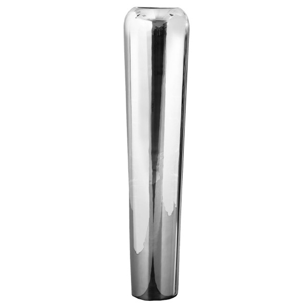 Fink hohe Boden-Vase 90 cm schmale silberne Blumenvase aus vernickeltem Metall - Art.-Nr. 157023