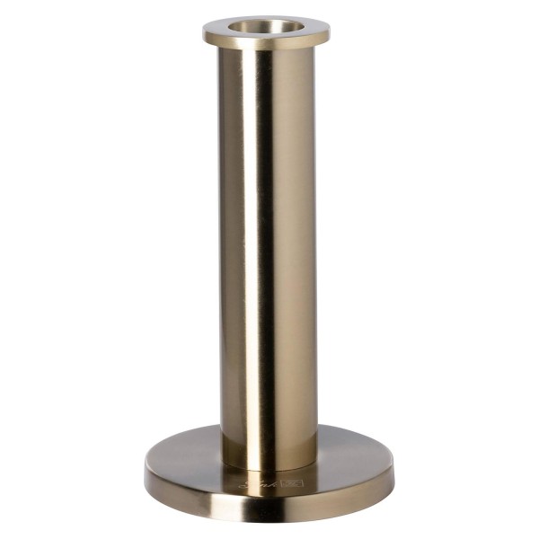 Fink eleganter Kerzenleuchter 18 cm für Stabkerzen goldfarbener Kerzenhalter - Art.-Nr. 140266