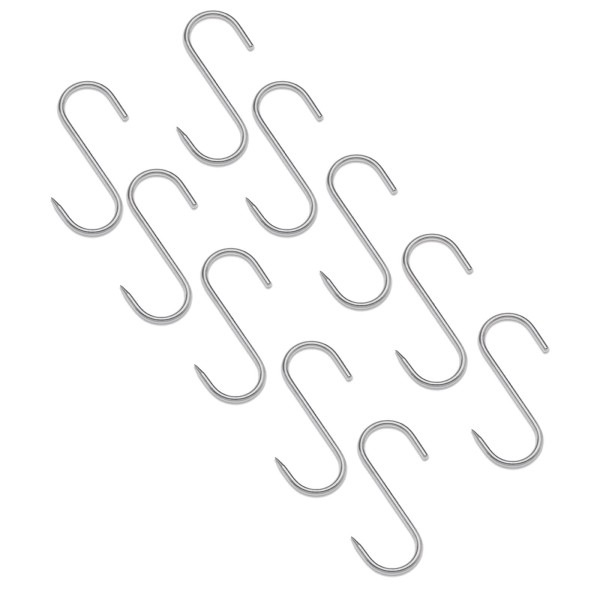 Giesser Fleischerhaken aus Edelstahl S-Haken 10 Stk. belastbar bis 50 kg 10 cm - Art.-Nr. 896860 10