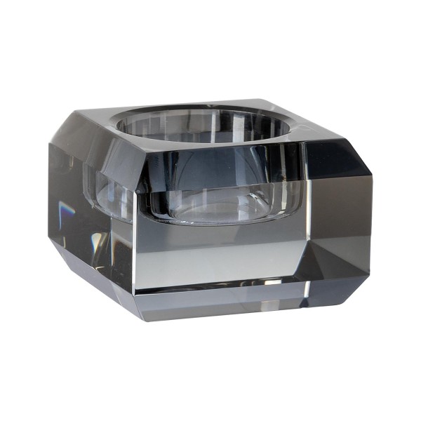 Fink kleiner Glas-Teelichthalter 6x6 cm aus Kristallglas quadratischer Kerzenhalter - Art.-Nr. 116039