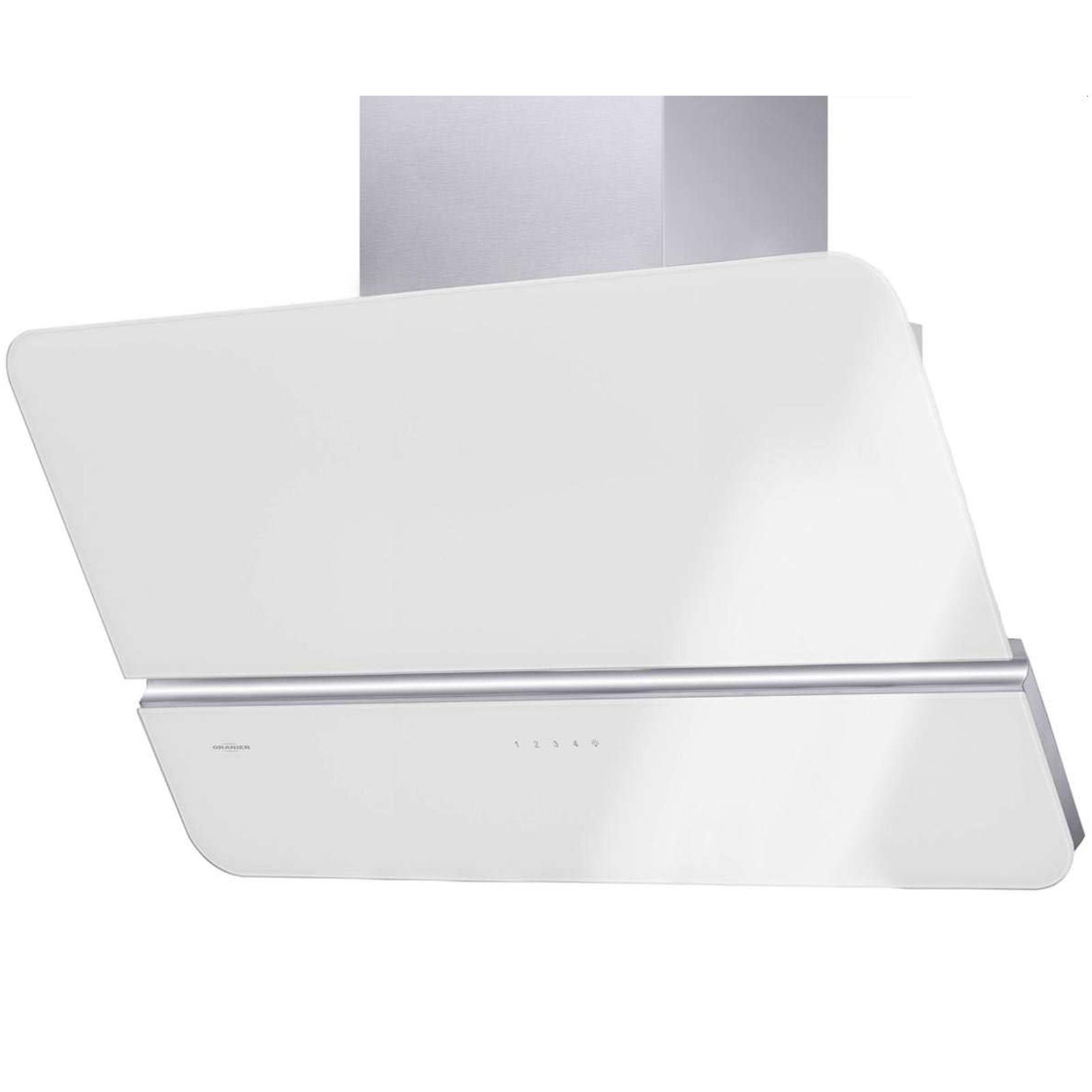 Oranier weiße breite Umluft Kopffrei-Wandhaube 90 cm Signa | MM-ComSale