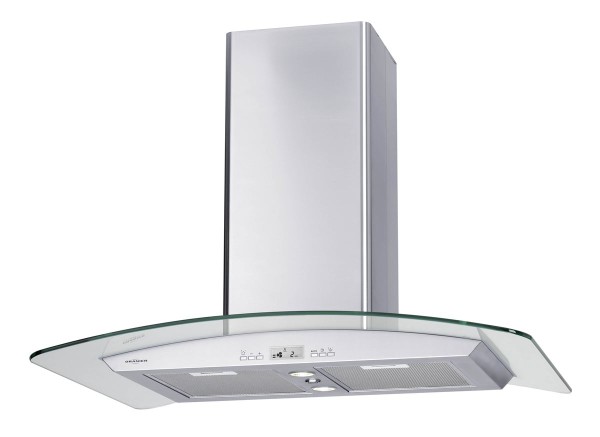 Oranier Inselhaube Messin Isola Edelstahl Glas 90 cm