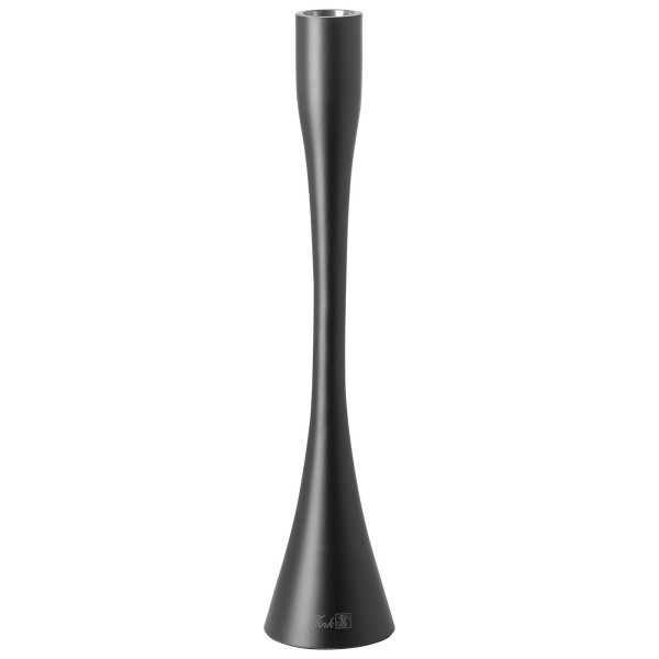 Fink hoher schwarzer Kerzenhalter 36 cm für Stabkerzen matt pulverbeschichtet - Art.-Nr. 140260
