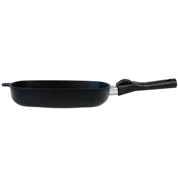 BAF Eck-Grillpfanne 28x28 cm Induktion Griff abnehmbar Aluguss Antihaft beschichtet - Art.-Nr. 500116280-i-AB