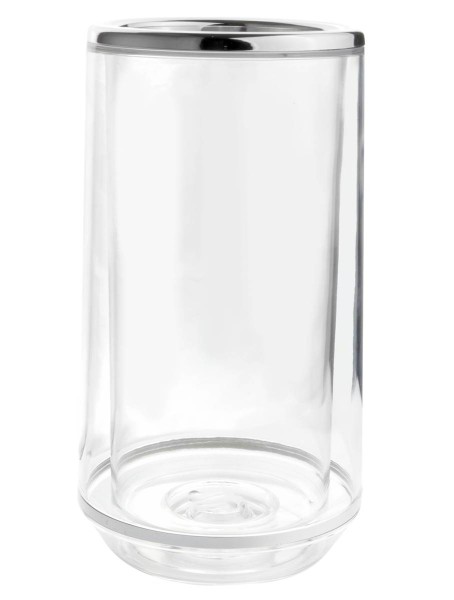 doppelwandiger durchsichtiger Flaschenkühler aus Acryl ca. Ø 13 cm | MM