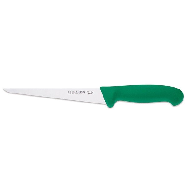 Giesser Filier-Messer 18 cm mit schmaler flexiblen Klinge & grünem Griff - Art.-Nr. 3055 f 18 gr