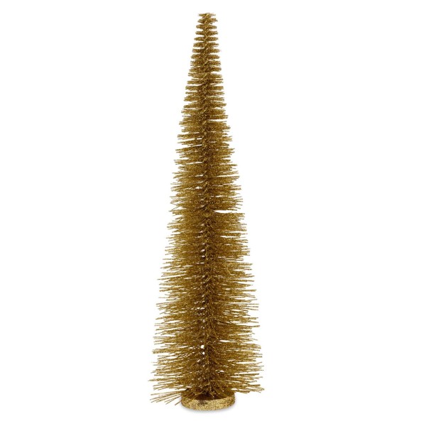 hoher goldener Deko Glitzer Tannenbaum 25 cm hoch Ø 10 cm - Art.-Nr. 5253