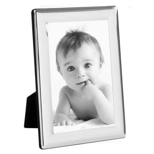 Fink Bilderrahmen Fotomaß 13x18 cm Rahmen mit breiter versilberter Leiste - Art.-Nr. 133063