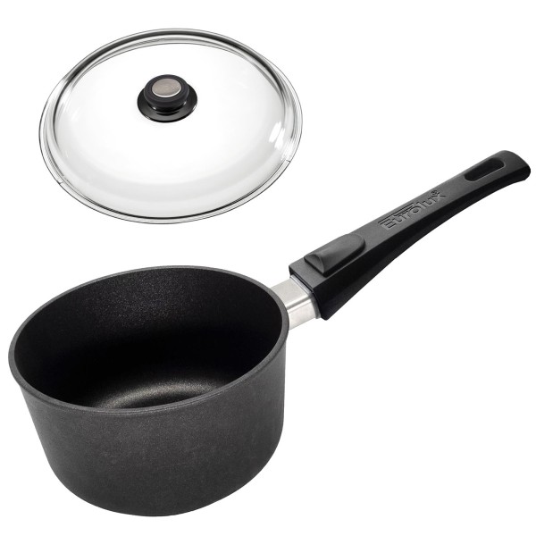 Eurolux kleiner Stieltopf 16 cm Induktion Aluguss & Deckel