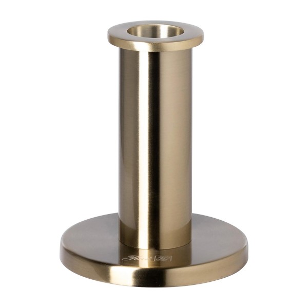 Fink eleganter Kerzenleuchter 12 cm für Stabkerzen goldfarbener Kerzenhalter - Art.-Nr. 140265