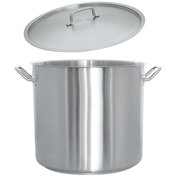 Schneider Suppentopf 40 cm Induktion 49 Liter 18/10 Edelstahl Kochtopf mit Deckel