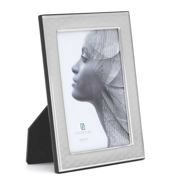 Zilverstad eleganter Fotorahmen 10x15 cm Miro Silver Bilderrahmen mit Holzrückwand