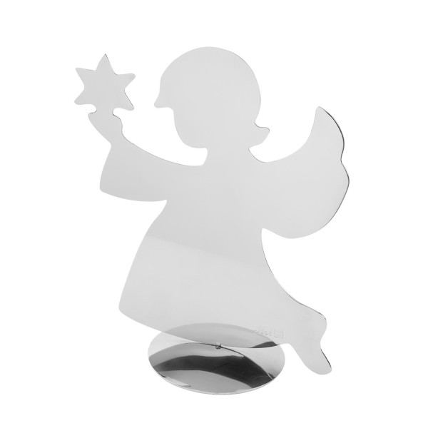 Fink Engel Deko-Figur aus Edelstahl 9 x 5 x 10 cm zum Aufstellen Weihachten & Advent - Art.-Nr. 141315