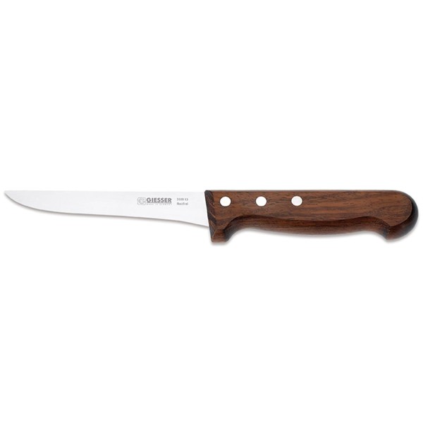 Giesser kleines Ausbeinmesser 13 cm Fleischmesser mit steifer Klinge & Holzgriff - Art.-Nr. 3100 13