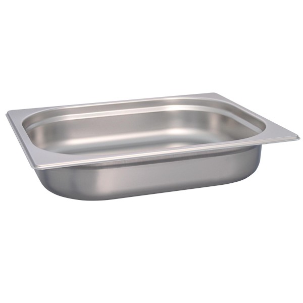 Schneider Gastronorm-Behälter GN 1/2 Edelstahl ungelocht & stapelbar 6,5 cm tief