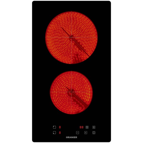 Oranier Domino-Kochfeld 30 cm KFC131 mit Touch Control Bedienung & 2-fach Timerfunktion