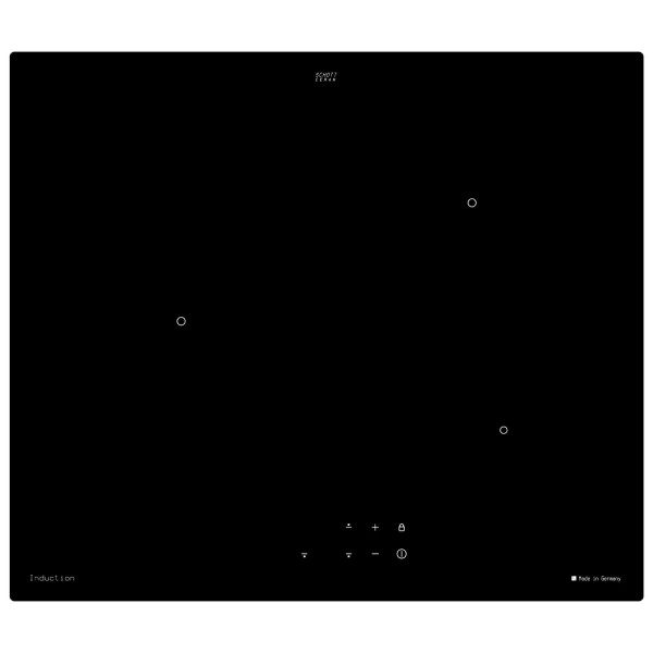TermaCook Induktionskochfeld 60 cm autark - 3 Zonen Kochfeld mit Touch Control, Timer & Booster je Kochzone