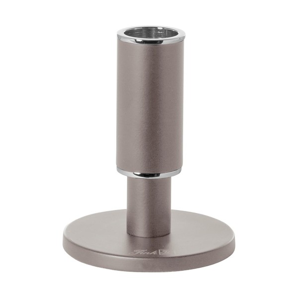 Fink edler brauner Kerzenhalter 12 cm für Stabkerzen matt pulverbeschichtet - Art.-Nr. 140250