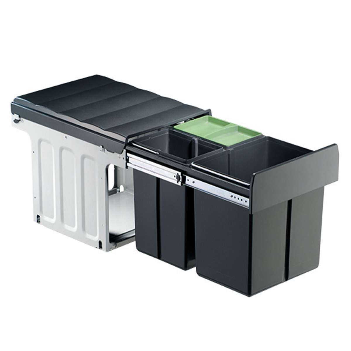 Einbau Abfallsammler Frontauszug 33.8 cm 3-fach Trennung | MM-ComSale