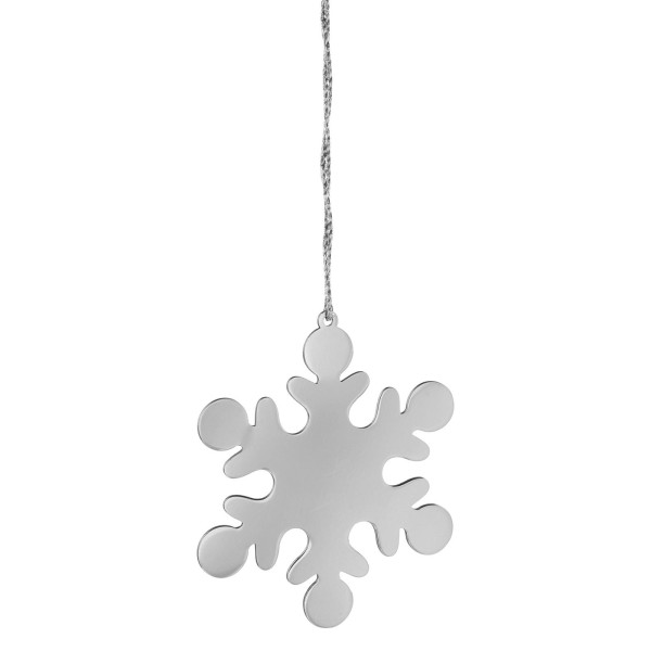 Fink Deko-Schneeflocke zum Aufhängen aus Edelstahl Ø 11 cm Fensterschmuck & Baumdeko - Art.-Nr. 141123