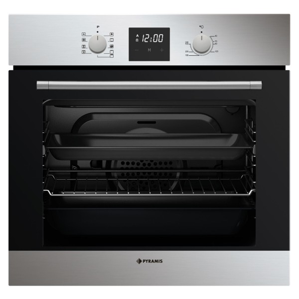 Pyramis Einbaubackofen 60IN 1250 Inox 60 cm