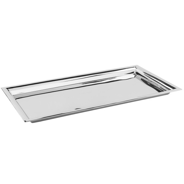 Fink rechteckiges Edelstahltablett 48x24 cm Serviertablett für Obst, Früchte & Snacks - Art.-Nr. 155473