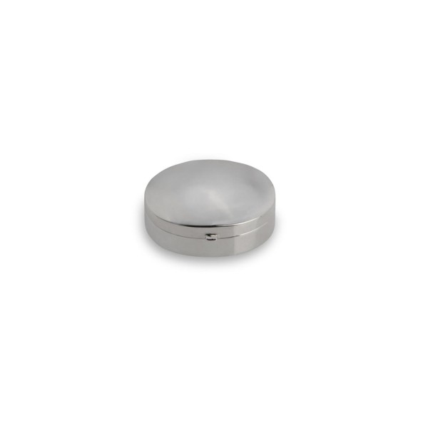 kleine ovale Tablettendose echt 925 Silber mit 1 Fach & glatte Oberfläche - Art.-Nr. 2301