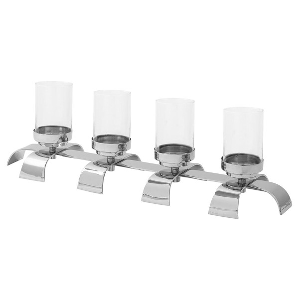 Fink großer Kerzenhalter 65 cm mit 4 Gläser für Teelichter oder Stumpenkerzen - Art.-Nr. 143060